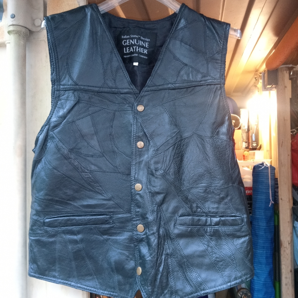 Leather vest xl